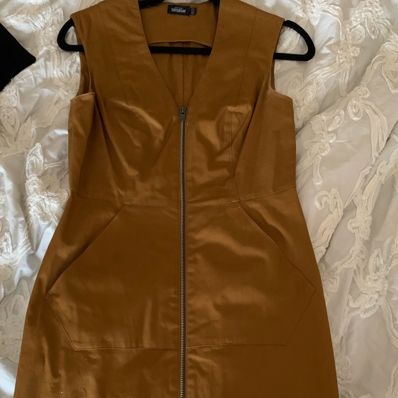 Tan/Gold Casual or work dress Kate Spade Saturday - Picture 2 of 3